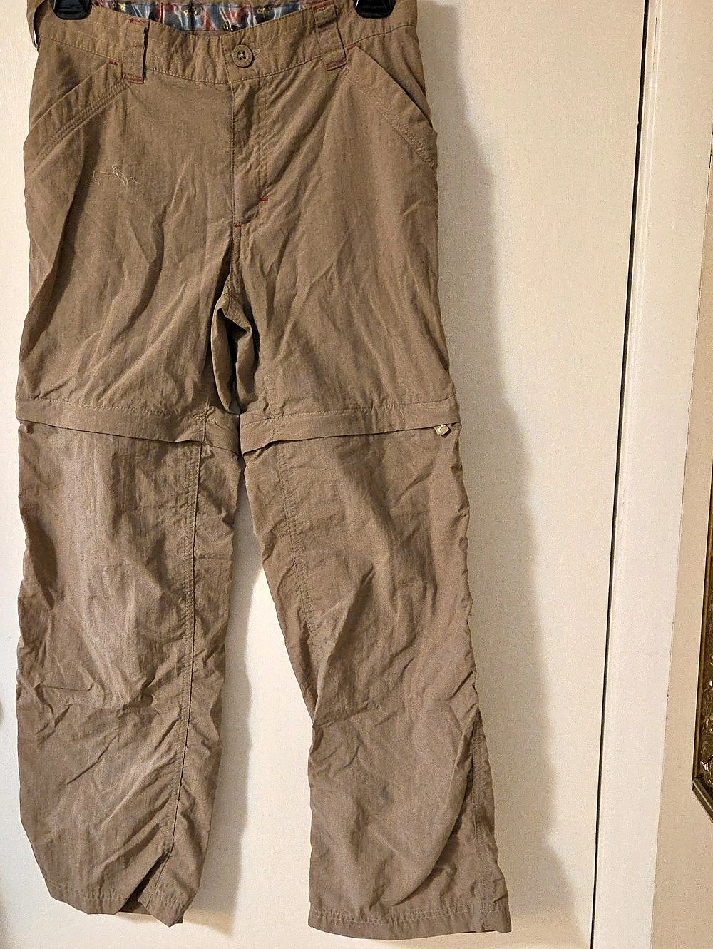 The North Face Girls Large Convertible Cargo Pants in Brown